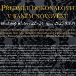 Předmět dokonalosti v raném novověku